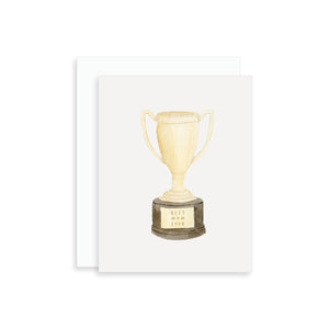 Best Mom Ever Trophy Greeting Card