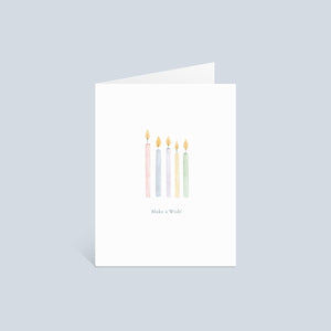 Make a Wish Birthday Candles Greeting Card