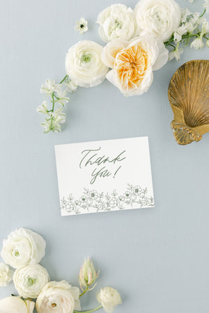 Blakely | Folded Thank You Cards with Envelopes
