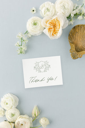Blakely | Folded Thank You Cards with Envelopes