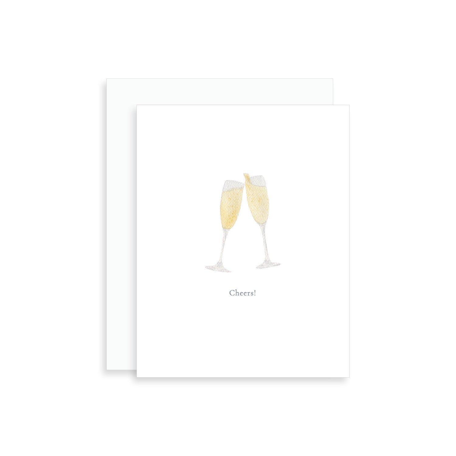 Cheers! Champagne Glasses Greeting Card
