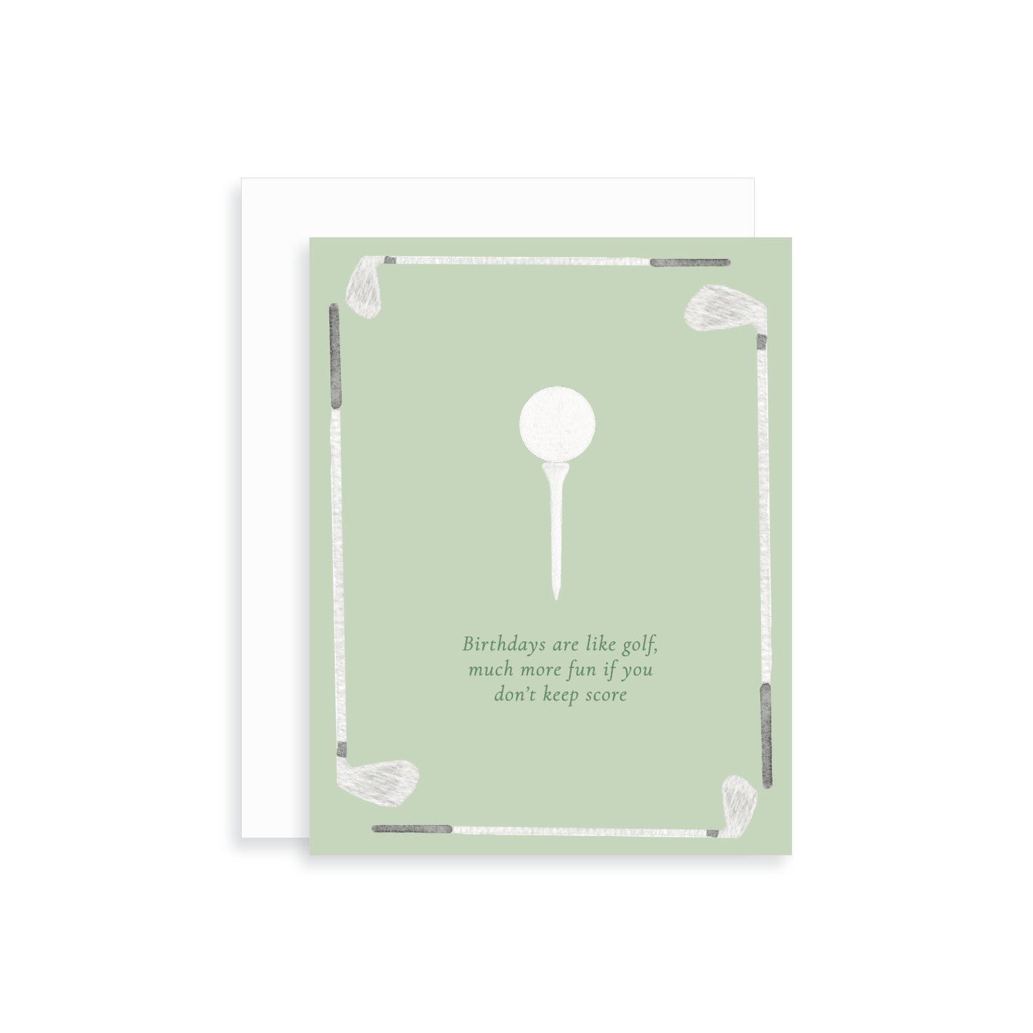 Birthdays are like Golf Greeting Card