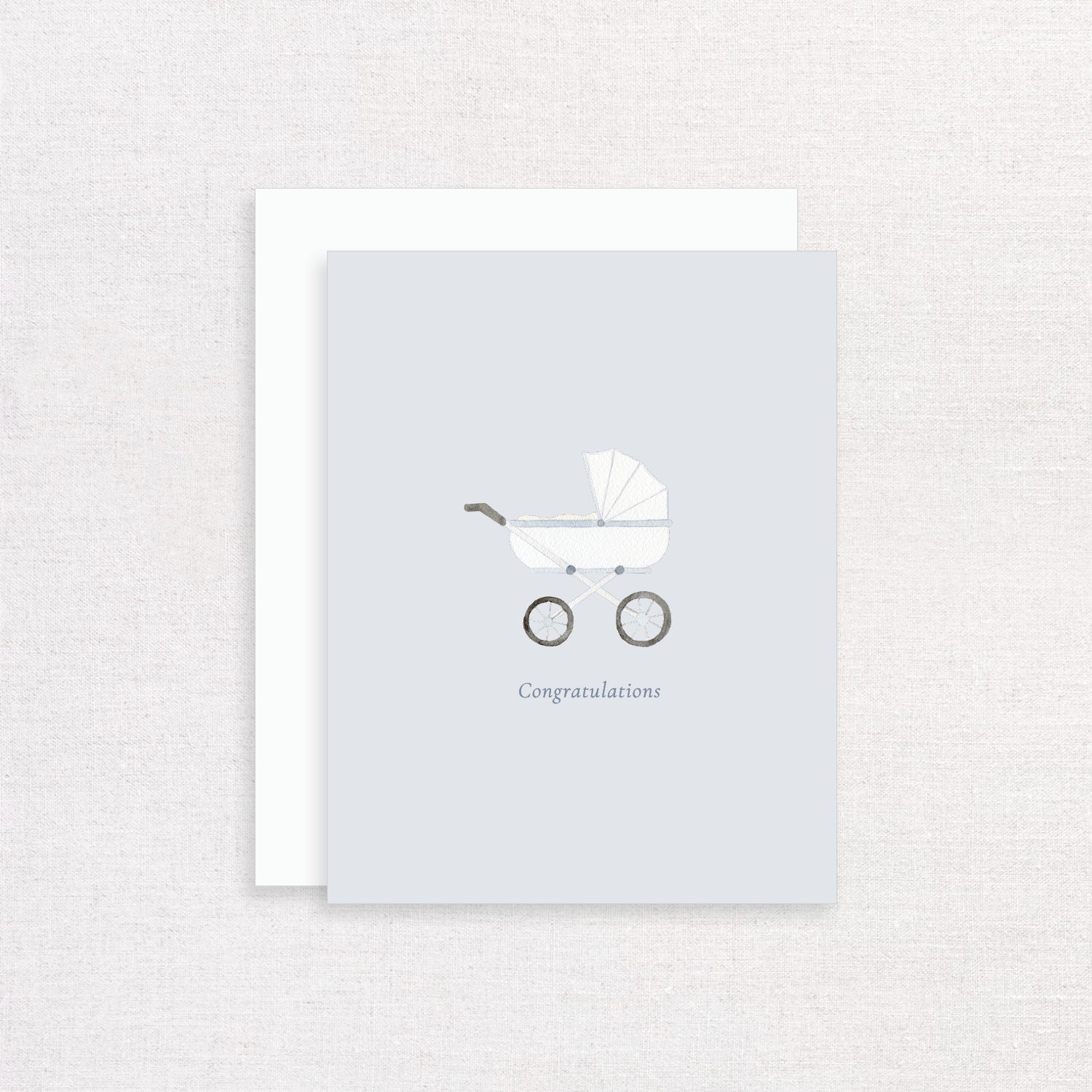 Congratulations Baby Carriage Greeting Card