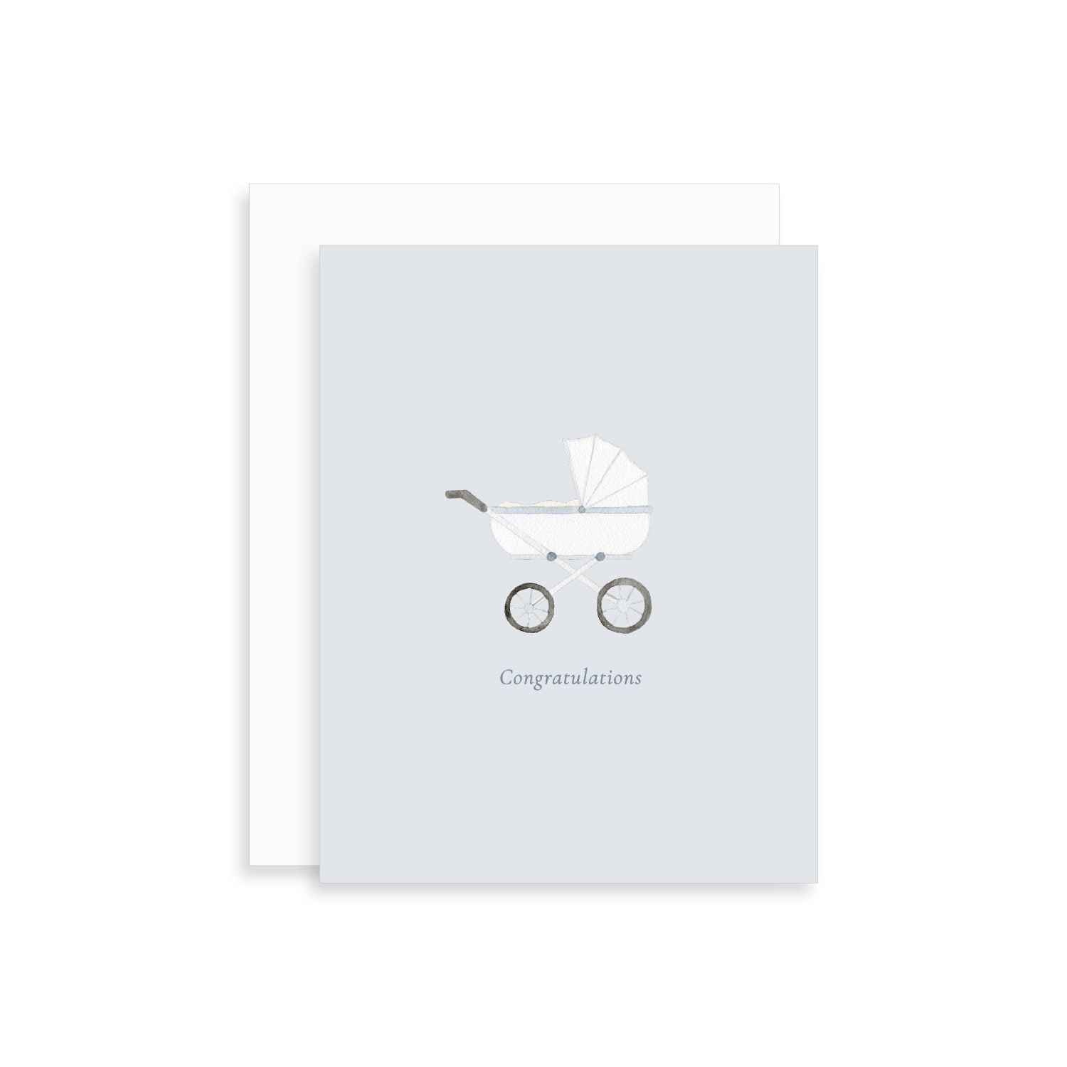 Congratulations Baby Carriage Greeting Card