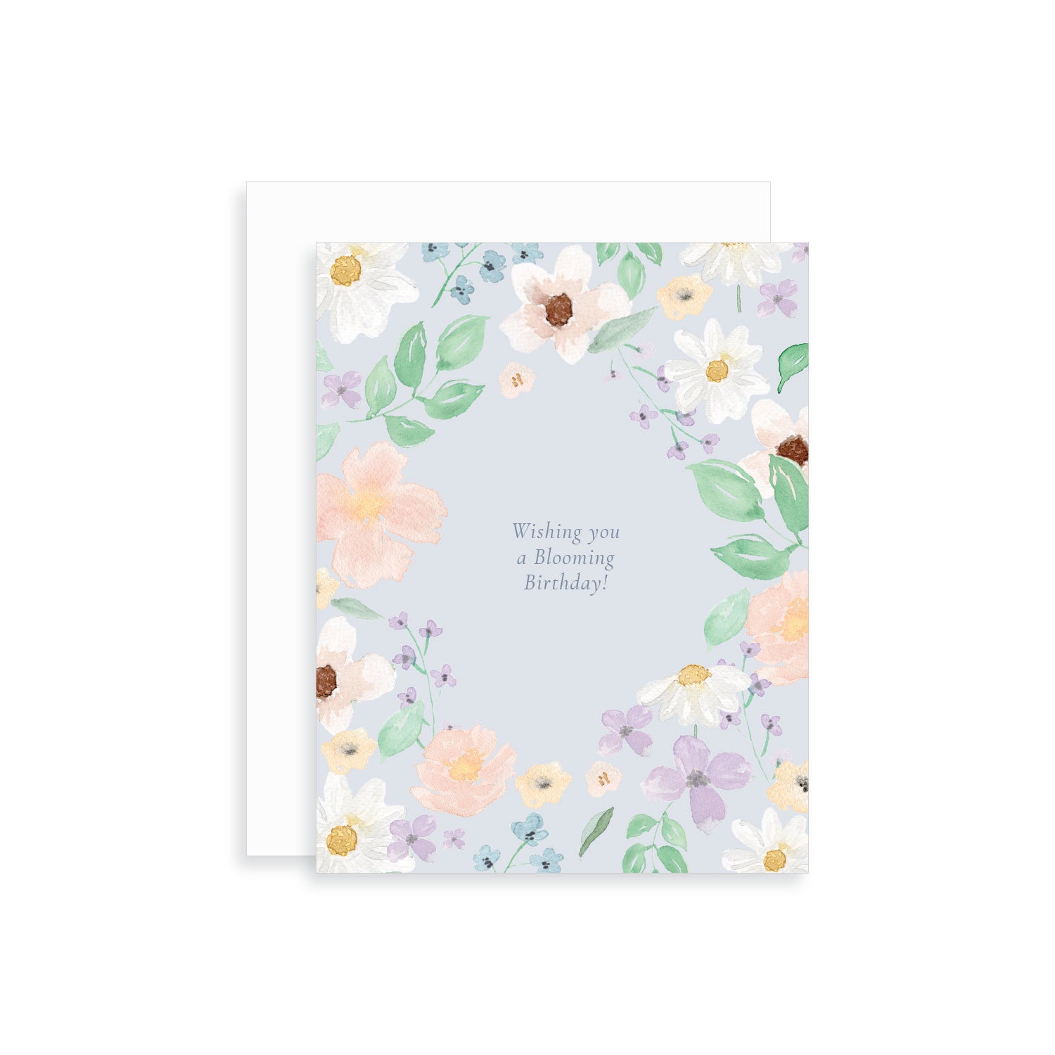 Wishing you a Blooming Birthday Floral Greeting Card