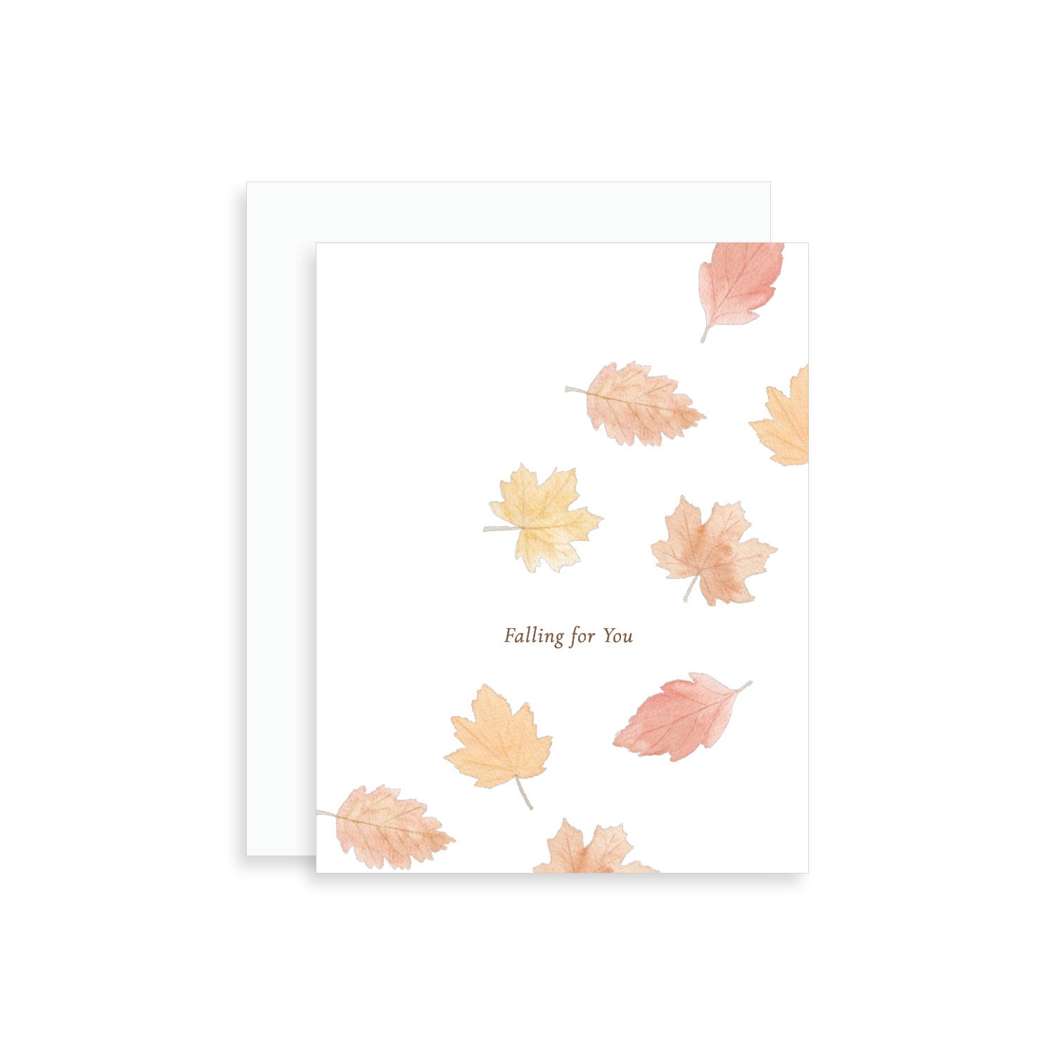 Falling for You Leaves Fall Greeting Card
