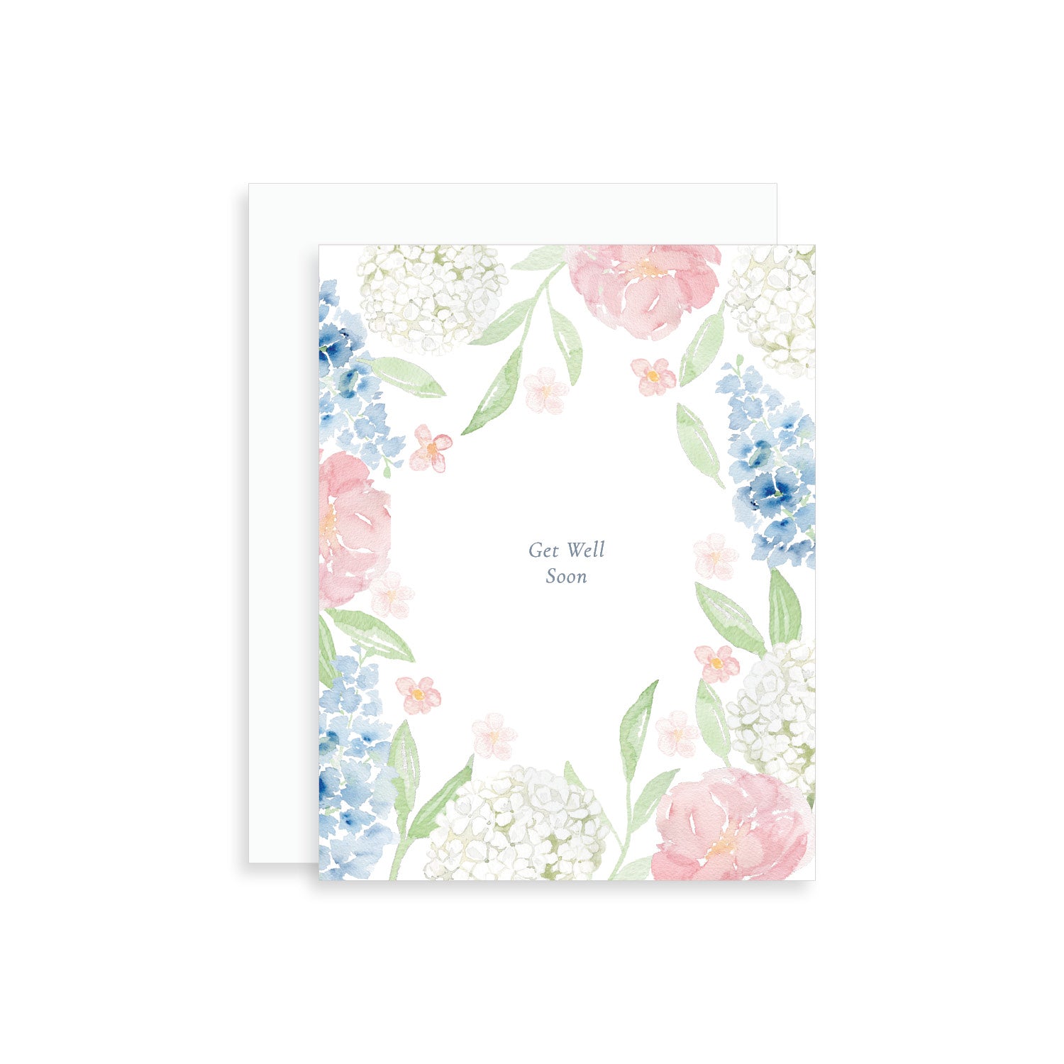 Floral Get Well Soon Greeting Card