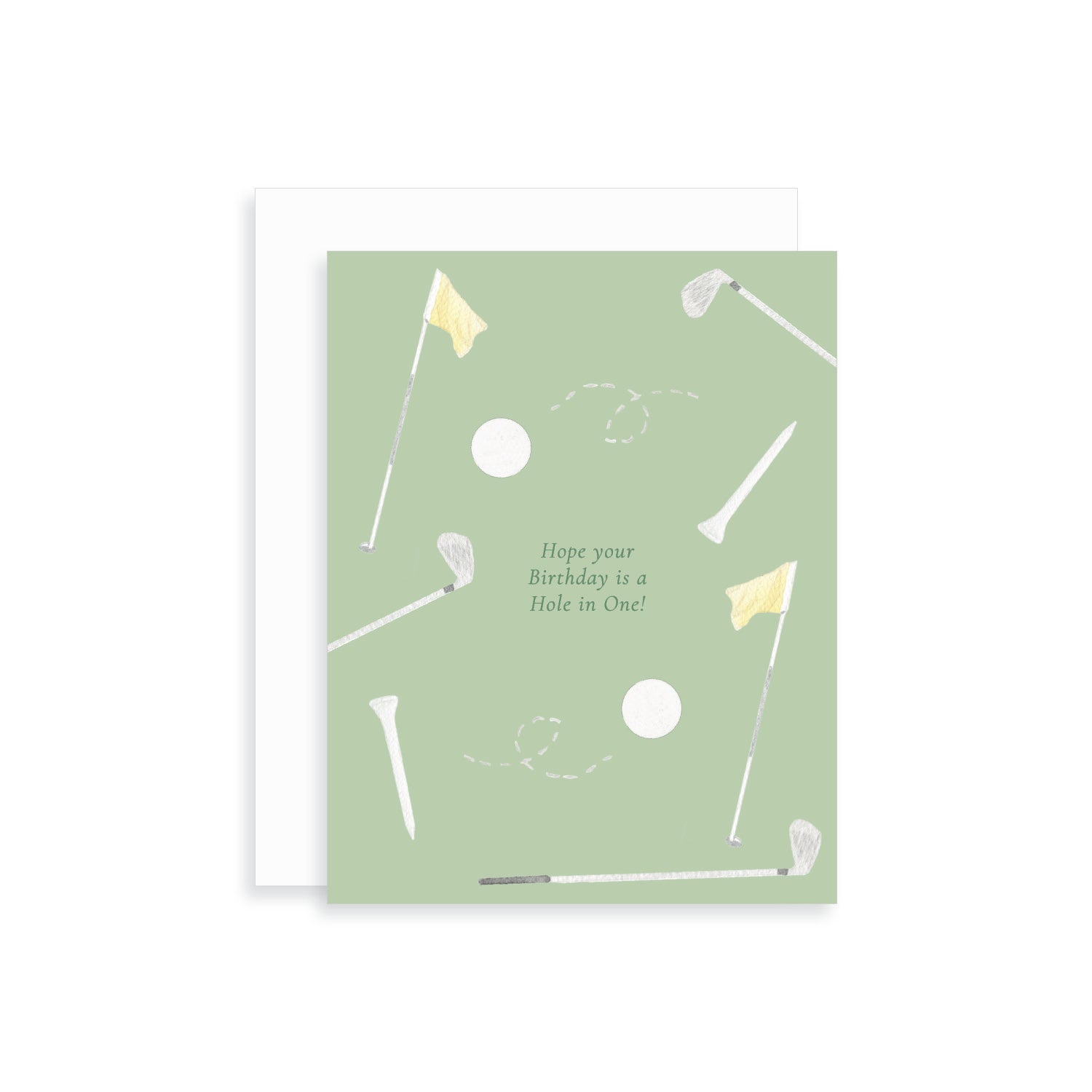 Hope your Birthday is a Hole in One Golf Greeting Card