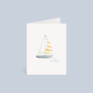 Let's Sail-abrate Greeting Card