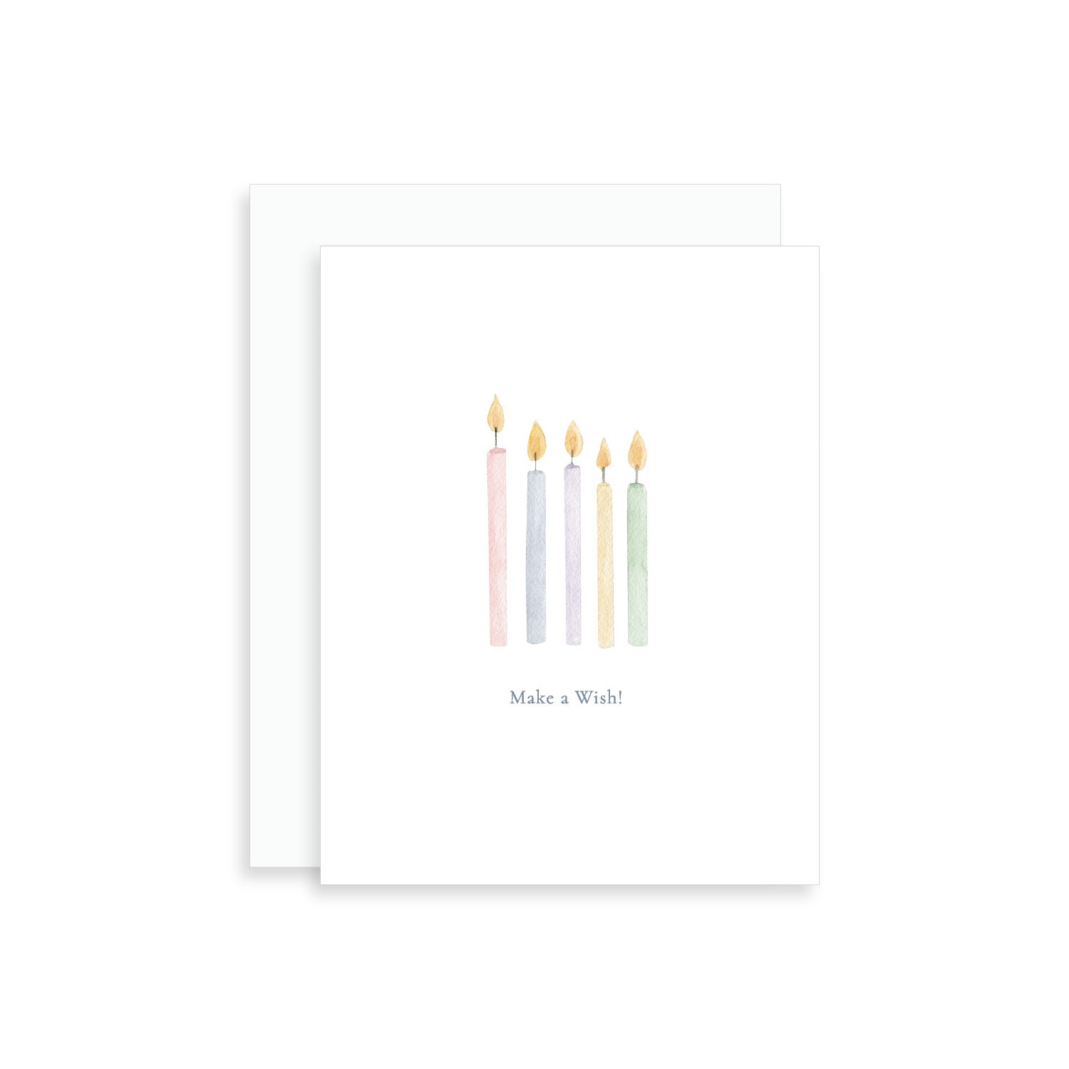 Make a Wish Birthday Candles Greeting Card