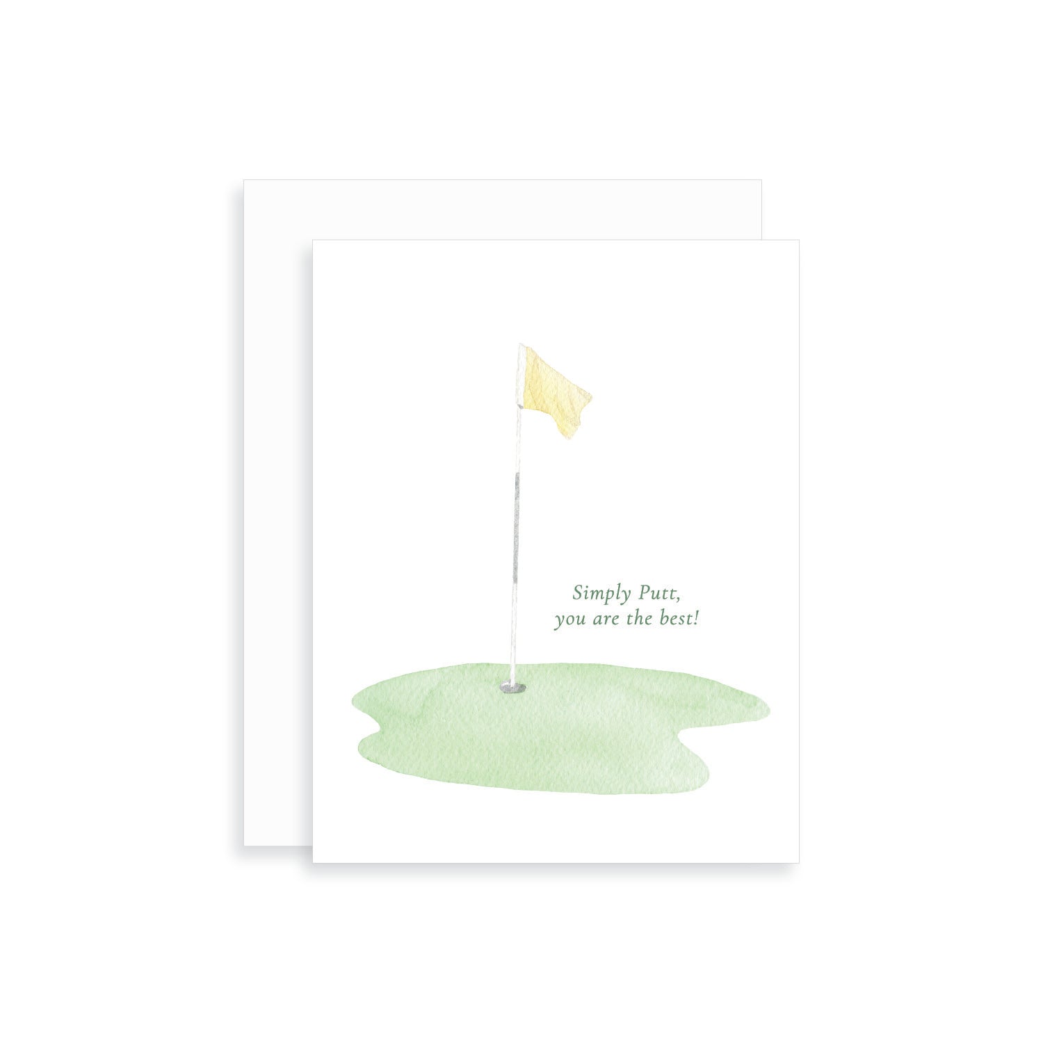 Simply Putt, You are the Best Golf Greeting Card