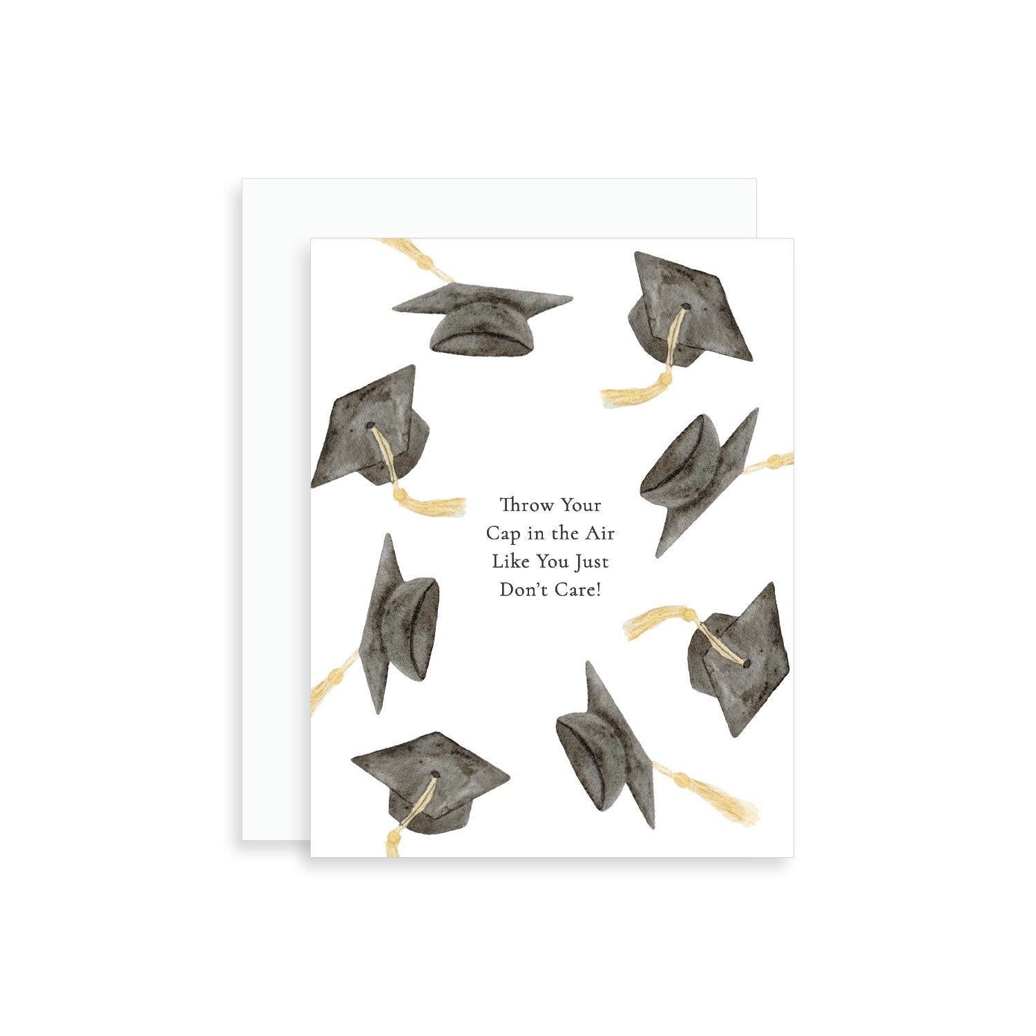 Throw your Cap in the Air Graduation Greeting Card