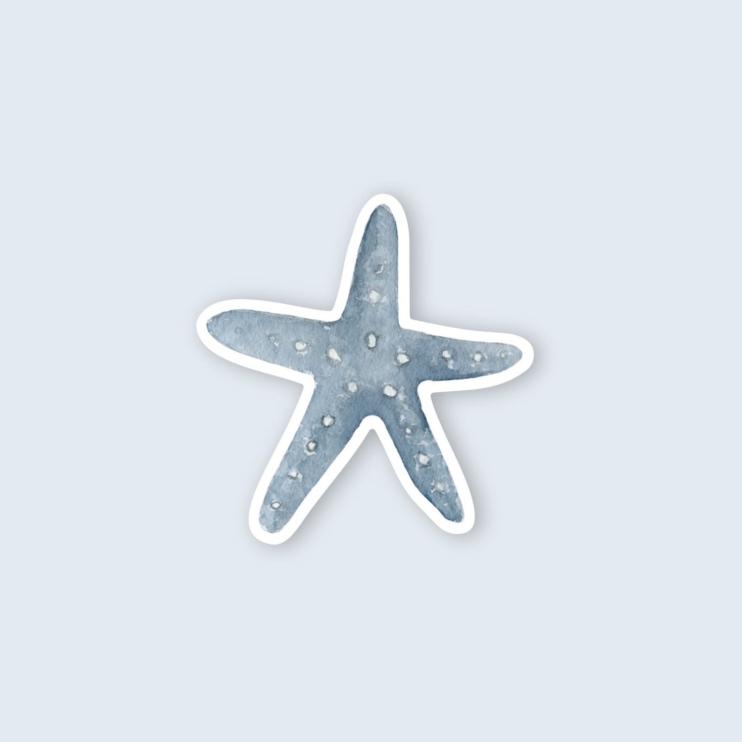 Watercolor Starfish Vinyl Die Cut Sticker | 2.9" x 3.0"