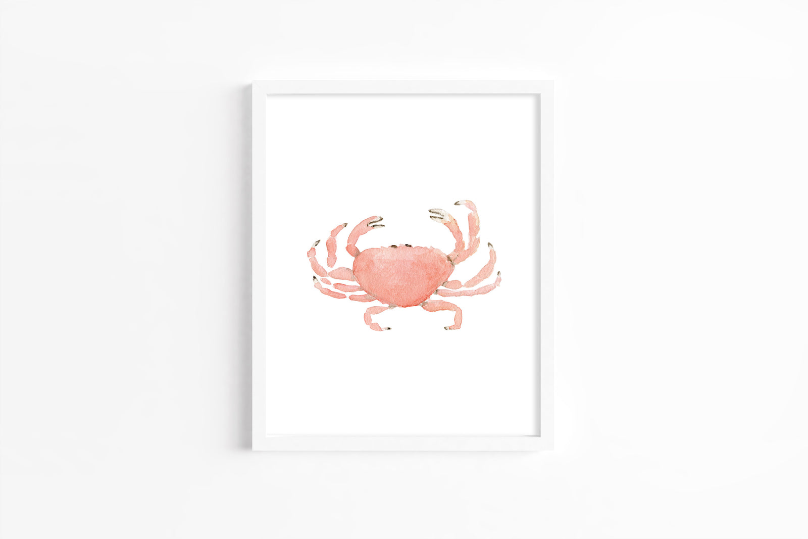 Crab Watercolor Art Print