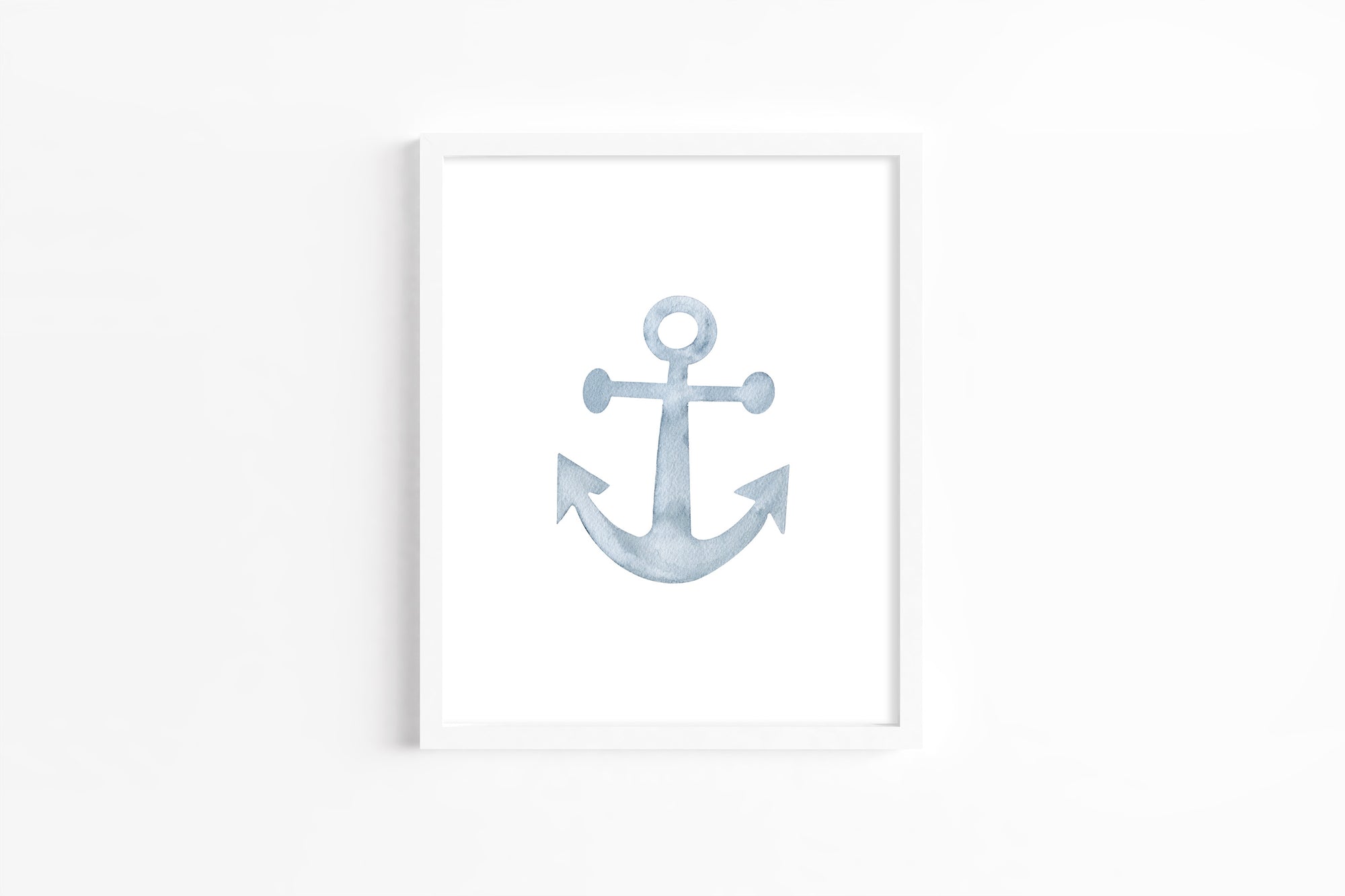 Nautical Anchor Watercolor Art Print