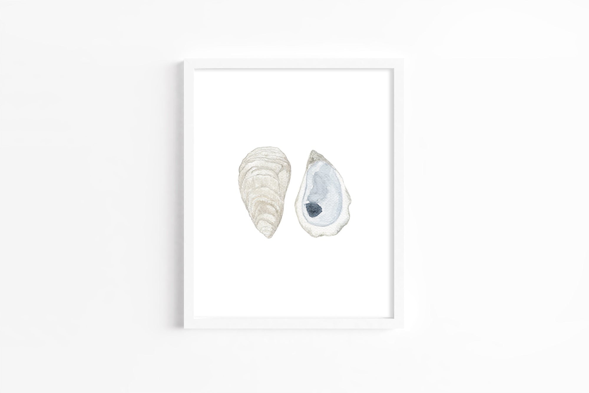 Oyster Double Watercolor Art Print