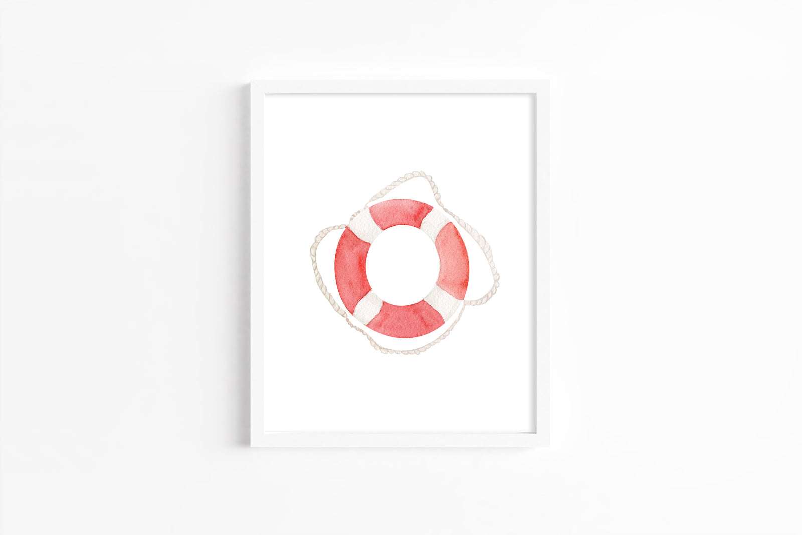 Life Preserver Watercolor Art Print