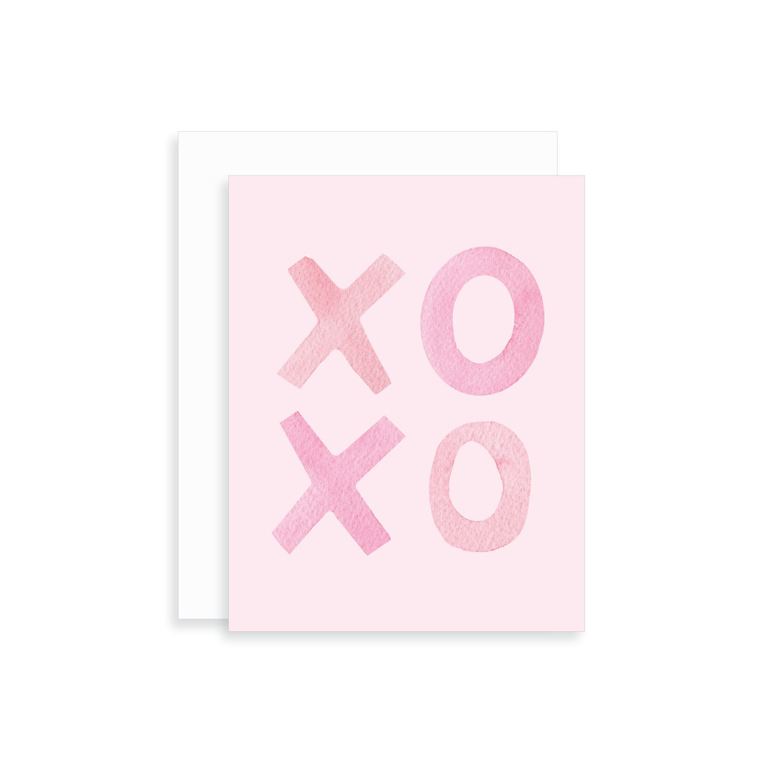 XOXO Watercolor Greeting Card