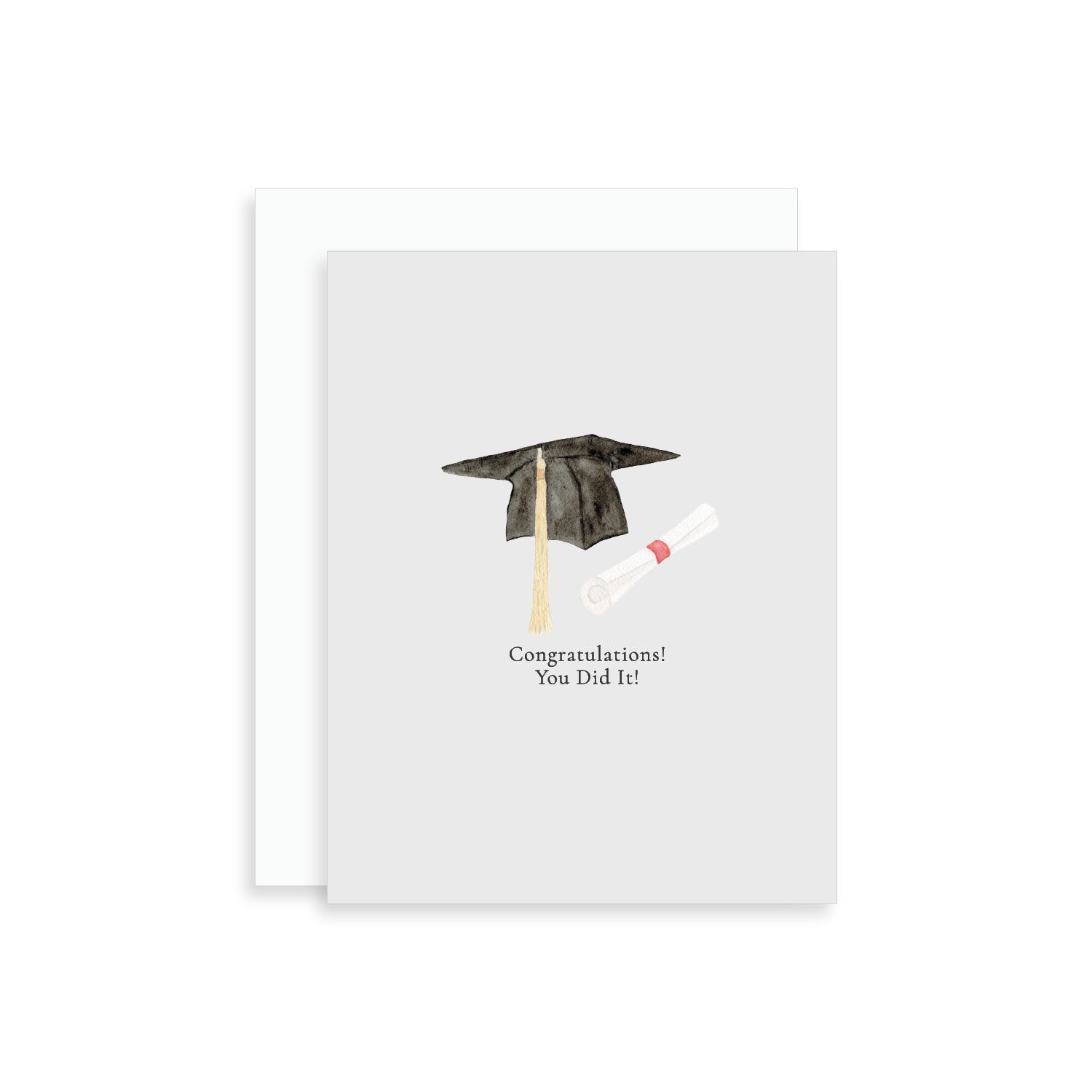 Congratulations You Did It! Graduation Cap Greeting Card